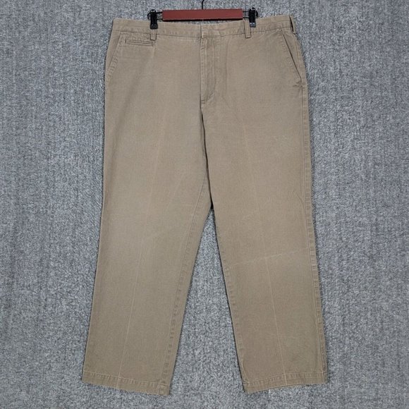 Dockers Pants Mens 39x28* Brown D4 Relaxed Fit Straight Leg - Picture 1 of 13